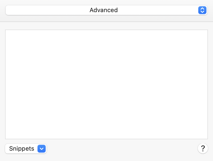 advanced editor